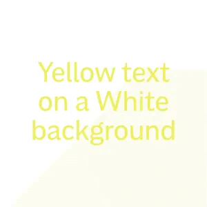COLOR COMBINATIONS THAT WILL MAKE OR BRAKE YOUR WEBSITE 5 yellow on white 300x300 1