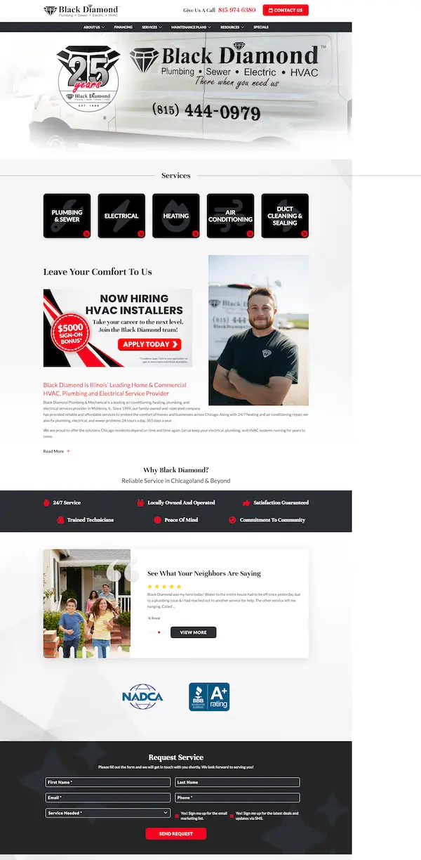 Plumbing & Mechanical :Case Study Black Diamond 1